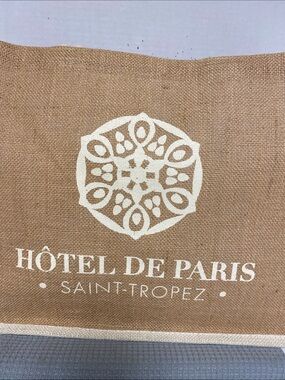 Hôtel de Paris Saint-Tropez Natural Jute Tote Bag